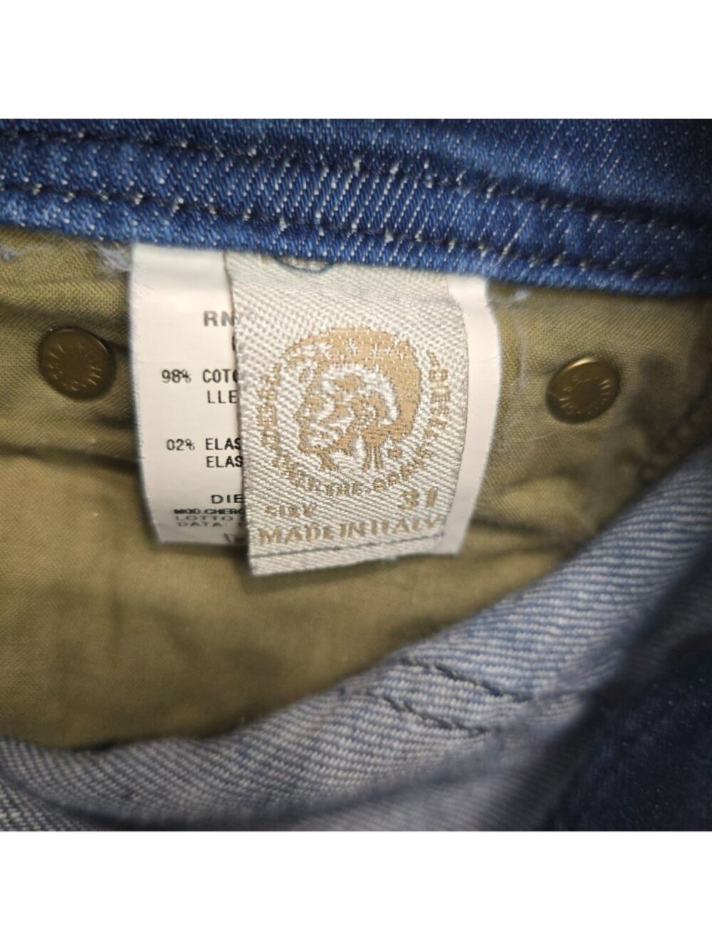 Diesel Cherock Y2K Low Waist Light Blue Bootcut Flared Jeans Women 32x28 - Picture 12 of 12